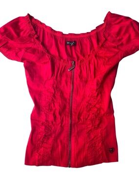 Vintage y2k early 2000s corset blouse
